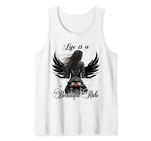Biker Girl Classic Motorrad Life is a Beautiful Ride Tank Top von Woman Motorcycle vest vintage Female Biker Girl