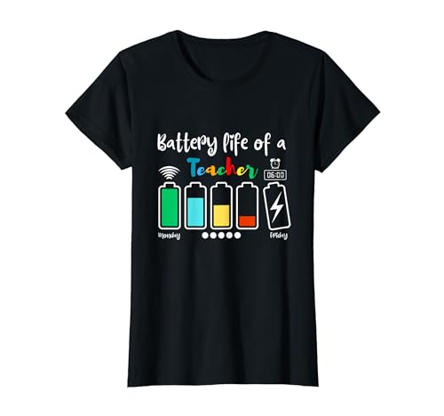 Damen Lustiges Zitat für Lehrer mit Aufschrift "Battery Life Of A Teacher" T-Shirt Damen Lustiges Zitat für Lehrer mit Aufschrift "Battery Life Of A Teacher" T-Shirt von Women Battery Life Of A Teacher Funny Quote