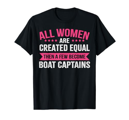 Boot Captain Shirt für Damen, Bootskapitän Damen T-Shirt Boot Captain Shirt für Damen, Bootskapitän Damen T-Shirt von Women Boat Captain Shirts & Gifts