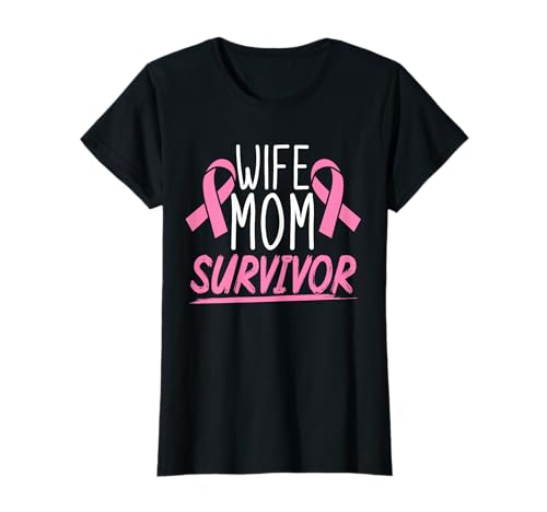 Pink Ribbon Warrior Frauen Survivor Brustkrebs Bewusstsein T-Shirt Pink Ribbon Warrior Frauen Survivor Brustkrebs Bewusstsein T-Shirt von Women Cancer Survivor Gifts