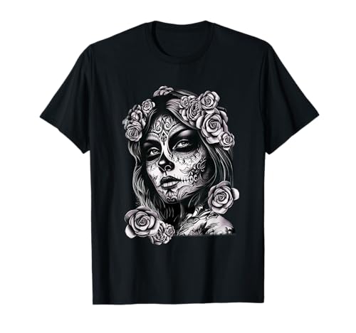 Sugar Skull Damen De Los Muertos La Catrina Day Of The Dead T-Shirt Sugar Skull Damen De Los Muertos La Catrina Day Of The Dead T-Shirt von Women De Los Muertos La Catrina Day Of The Dead