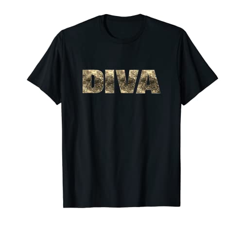 Frauen Diva Zitat Gold Buchstaben T-Shirt Frauen Diva Zitat Gold Buchstaben T-Shirt von Women Diva Quote Gold Letters
