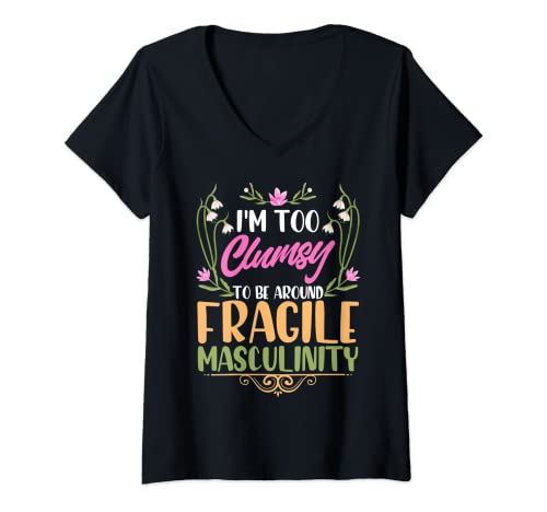 Damen Frauenrechtsaktivistin Feminismus & Frauenförderung T-Shirt mit V-Ausschnitt Damen Frauenrechtsaktivistin Feminismus & Frauenförderung T-Shirt mit V-Ausschnitt von Women Empowerment Women's Right Feminist Apparel