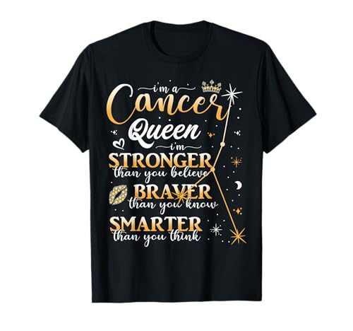 Krebs Sternzeichen Juni Juli Geburtstag Frauen Mädchen Königin T-Shirt von Women Girls Cancer Zodiac Sign Outfits