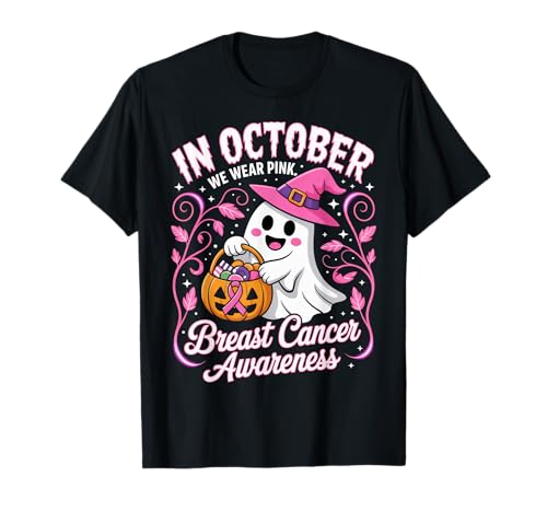 Brustkrebs Frauen Halloween im Oktober tragen wir rosa T-Shirt Brustkrebs Frauen Halloween im Oktober tragen wir rosa T-Shirt von Women Halloween In October We Wear Pink sar