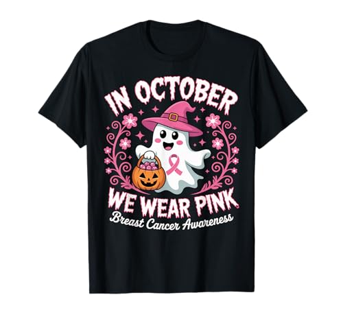 Brustkrebs Frauen Halloween im Oktober tragen wir rosa T-Shirt Brustkrebs Frauen Halloween im Oktober tragen wir rosa T-Shirt von Women Halloween In October We Wear Pink sar