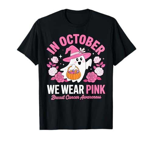 Brustkrebs Frauen Halloween im Oktober tragen wir rosa T-Shirt Brustkrebs Frauen Halloween im Oktober tragen wir rosa T-Shirt von Women Halloween In October We Wear Pink sar