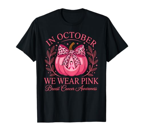 Damen Im Oktober tragen wir Pink Cancer Awareness Halloween-Männer T-Shirt Damen Im Oktober tragen wir Pink Cancer Awareness Halloween-Männer T-Shirt von Women Halloween In October We Wear Pink sar