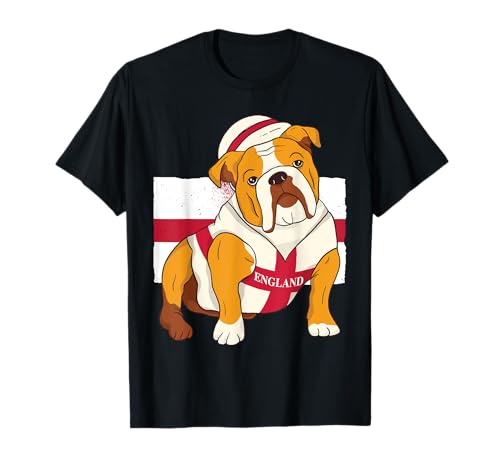 Lustige englische Bulldogge, England-Flagge, Herren, englische Flagge, Kinder T-Shirt Lustige englische Bulldogge, England-Flagge, Herren, englische Flagge, Kinder T-Shirt von Women Kid England Rugby Football England Funny Dog