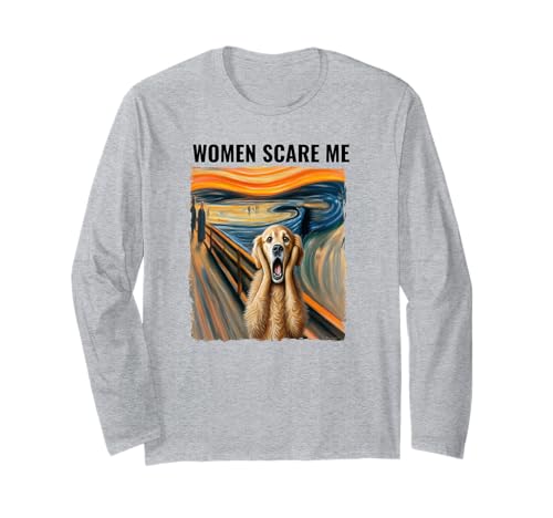 Frauen machen mir Angst Lustig Langarmshirt von Women Scare Me Apparel