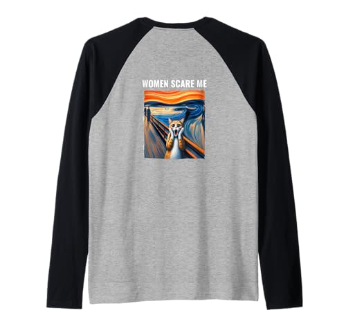 Frauen machen mir Angst Lustig Raglan von Women Scare Me Apparel