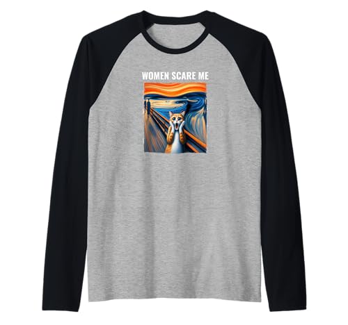 Frauen machen mir Angst Lustig Raglan von Women Scare Me Apparel