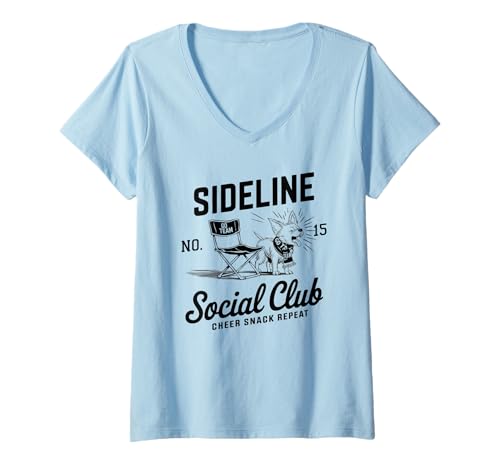Damen Women Sideline Social Club T -Shirt Soccer Mom Game Day T-Shirt mit V-Ausschnitt Damen Women Sideline Social Club T -Shirt Soccer Mom Game Day T-Shirt mit V-Ausschnitt von Women SideLine Social Club T -Shirt Soccer Mom