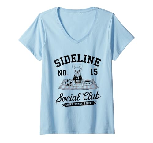 Damen Women Sideline Social Club T -Shirt Soccer Mom Game Day T-Shirt mit V-Ausschnitt Damen Women Sideline Social Club T -Shirt Soccer Mom Game Day T-Shirt mit V-Ausschnitt von Women SideLine Social Club T -Shirt Soccer Mom