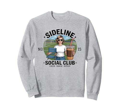 Women Sideline Social Club T -Shirt Soccer Mom Game Day Sweatshirt Women Sideline Social Club T -Shirt Soccer Mom Game Day Sweatshirt von Women SideLine Social Club T -Shirt Soccer Mom