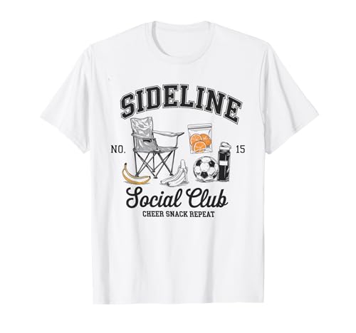 Women Sideline Social Club T -Shirt Soccer Mom Game Day T-Shirt von Women SideLine Social Club T -Shirt Soccer Mom