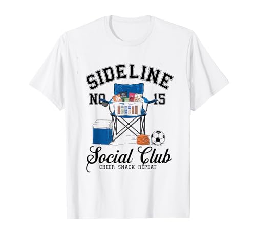 Women Sideline Social Club T -Shirt Soccer Mom Game Day T-Shirt von Women SideLine Social Club T -Shirt Soccer Mom