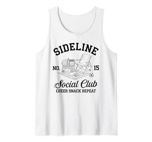 Women Sideline Social Club T -Shirt Soccer Mom Game Day Tank Top von Women SideLine Social Club T -Shirt Soccer Mom