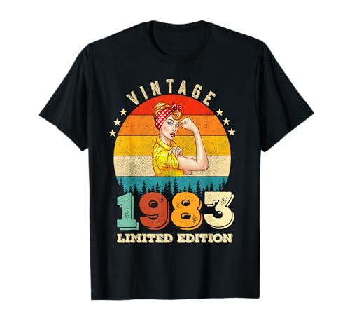 42. Geburtstag 1983 Limited Edition Vintage 42 Jahre alte Frauen T-Shirt 42. Geburtstag 1983 Limited Edition Vintage 42 Jahre alte Frauen T-Shirt von Women Vintage Bday Apparel.USA
