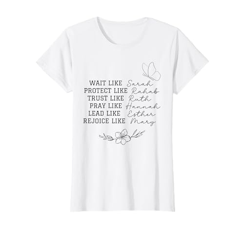 Women of the Bible, christian faith, baptism T-Shirt Women of the Bible, christian faith, baptism T-Shirt von Women of the Bible with Flowers