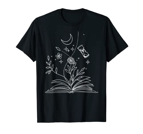 Blumen Mond, Sterne Damen Buch Liebhaber Lehrer T-Shirt Blumen Mond, Sterne Damen Buch Liebhaber Lehrer T-Shirt von Women's Book Lovers Teacher Gifts