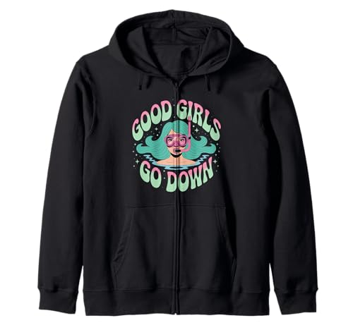 Good Girls Go Down - Lustiger Taucher Ocean Explorer Kapuzenjacke von Women’s Dive Team Snorkeling Deep Sea Crew Vibes