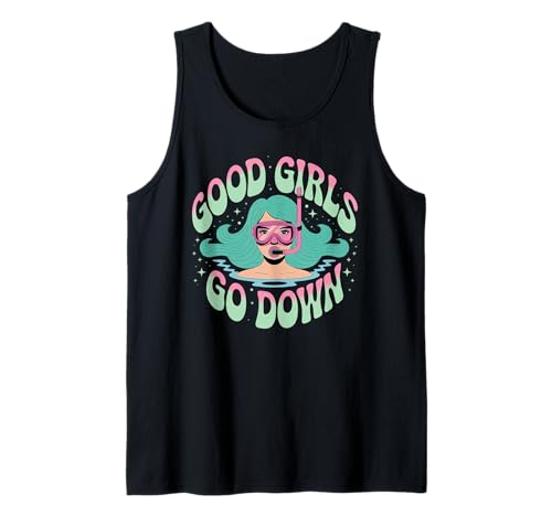 Lustiger Taucher, Ocean Diver, gutes Mädchen, geht runter, Tauchteam Tank Top von Women’s Dive Team Snorkeling Deep Sea Crew Vibes