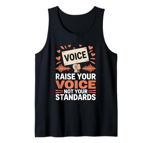Erheben Sie Ihre Stimme, Nicht Ihre Standards, Gleichstellung von Frauen Tank Top Erheben Sie Ihre Stimme, Nicht Ihre Standards, Gleichstellung von Frauen Tank Top von Women's Equality Feminist Protest Culture