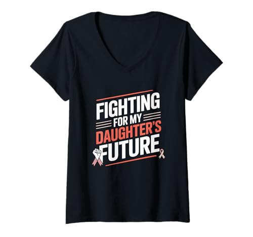 Damen Fighting for My Daughter's Future Women's Equality T-Shirt mit V-Ausschnitt von Women's Equality Gender Equality Movement