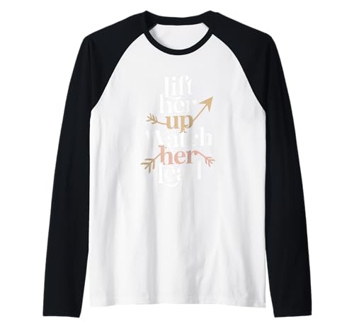 Heb sie hoch, sieh zu, wie sie Frauen stärkt und Gleichstellung von Frauen Raglan Heb sie hoch, sieh zu, wie sie Frauen stärkt und Gleichstellung von Frauen Raglan von Women's Equality Gender Equality Movement