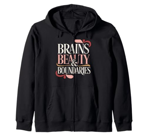 Brains Beauty Women Empowerment Damen Gleichstellung Kapuzenjacke Brains Beauty Women Empowerment Damen Gleichstellung Kapuzenjacke von Women's Equality Women’s Empowerment