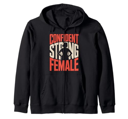Selbstbewusste Starke weibliche Frauen Stärkung der Gleichstellung von Frauen Kapuzenjacke Selbstbewusste Starke weibliche Frauen Stärkung der Gleichstellung von Frauen Kapuzenjacke von Women's Equality Women’s Empowerment