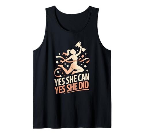 Ja, sie kann, ja, sie hat es getan, Frauenförderung, Gleichstellung von Frauen Tank Top Ja, sie kann, ja, sie hat es getan, Frauenförderung, Gleichstellung von Frauen Tank Top von Women's Equality Youth Feminist Movement