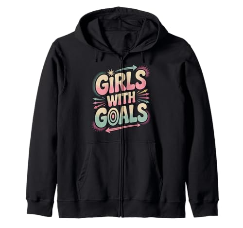 Mädchen mit Zielen Frauenförderung Gleichstellung von Frauen Kapuzenjacke Mädchen mit Zielen Frauenförderung Gleichstellung von Frauen Kapuzenjacke von Women's Equality Youth Feminist Movement