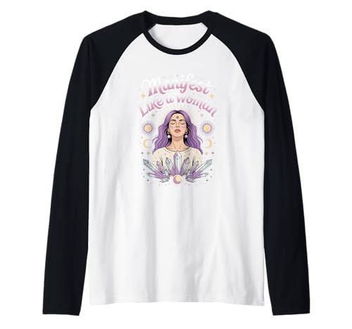 Manifest wie eine Frau Frauenförderung Gleichstellung von Frauen Raglan Manifest wie eine Frau Frauenförderung Gleichstellung von Frauen Raglan von Women's Equality Youth Feminist Movement