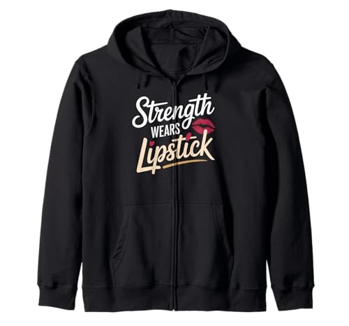Strength Wears Lippenstift Women Empowerment Damen Gleichstellung Kapuzenjacke Strength Wears Lippenstift Women Empowerment Damen Gleichstellung Kapuzenjacke von Women's Equality Youth Feminist Movement