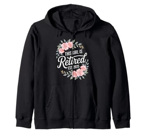 This Girl Is Retired Est 2025 Floral Retirement Party Art Kapuzenjacke This Girl Is Retired Est 2025 Floral Retirement Party Art Kapuzenjacke von Women's Floral Retirement Celebration Est 2025