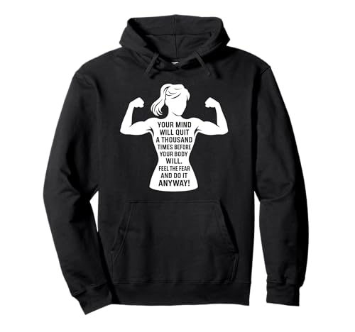 Damen Gym Motivation Zitat Your Mind Will Quit Design Pullover Hoodie Damen Gym Motivation Zitat Your Mind Will Quit Design Pullover Hoodie von Women’s Gym Motivational Quote Tees & Accessories