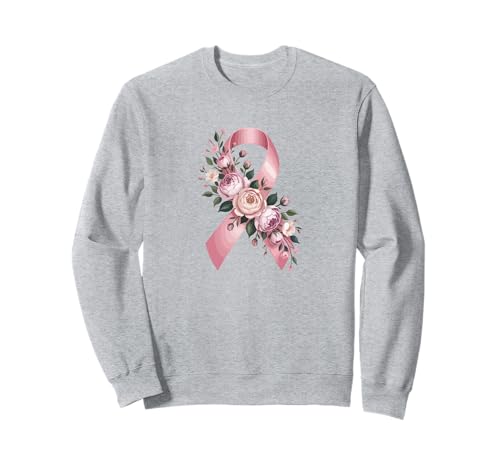 Damen Pink Ribbon Shirt Floral Awareness Peonies & Blossom Sweatshirt Damen Pink Ribbon Shirt Floral Awareness Peonies & Blossom Sweatshirt von Women’s Pink Ribbon Shirt Floral Awareness Design