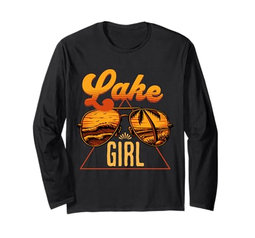 Lake Girl, Angeln, Bootfahren, Segeln, Camping, Outdoor Langarmshirt Lake Girl, Angeln, Bootfahren, Segeln, Camping, Outdoor Langarmshirt von Women's Retro Lake Fashion Ideas