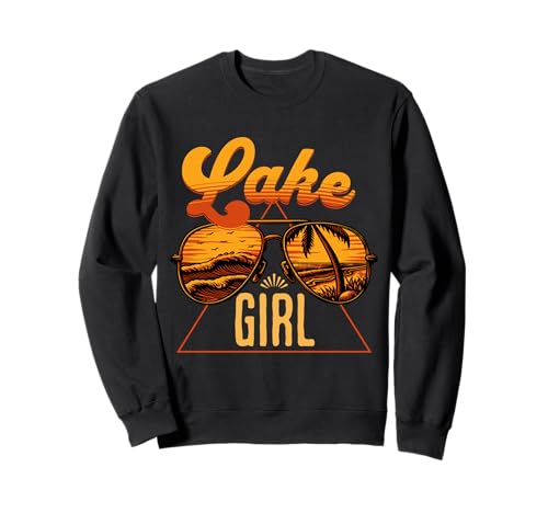 Lake Girl, Angeln, Bootfahren, Segeln, Camping, Outdoor Sweatshirt Lake Girl, Angeln, Bootfahren, Segeln, Camping, Outdoor Sweatshirt von Women's Retro Lake Fashion Ideas