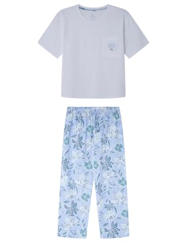 Women'secret Damen Capri Pyjama Daily Garden Pyjamas, weiß, 38 Women'secret Damen Capri Pyjama Daily Garden Pyjamas, weiß, 38 von Women'secret