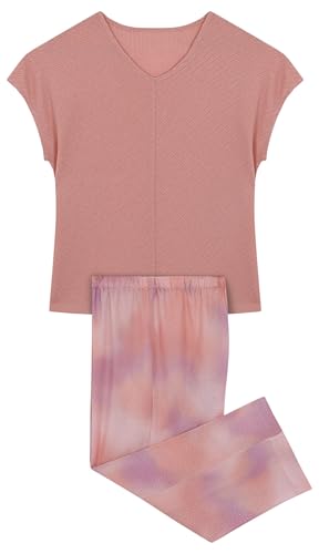 Women'secret Damen Capri Pyjama Daily Pastels Pyjamas, orange, 42 von Women'secret