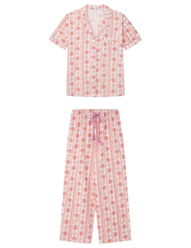 Women'secret Damen Capri Pyjama Mix and Match Journal Pyjamas, Rosa, XL Women'secret Damen Capri Pyjama Mix and Match Journal Pyjamas, Rosa, XL von Women'secret