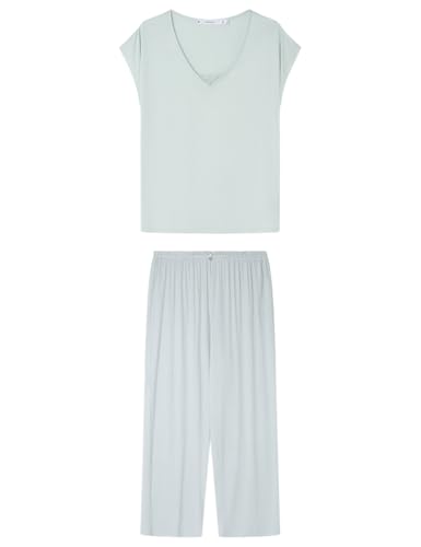 Women'secret Damen Capri Pyjama Soft Touch Pyjamas, grün, 38 Women'secret Damen Capri Pyjama Soft Touch Pyjamas, grün, 38 von Women'secret