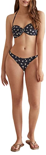 Women'secret Damen Höschen Blumen Bikini-Set, Bedruckt blau, XS von Women'secret