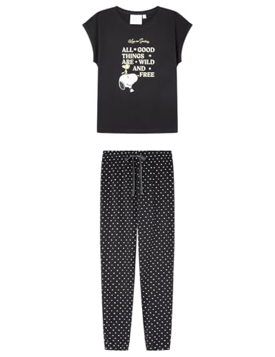 Women'secret 3139872 Damen-Pyjama, Schwarz, XXL, Schwarz, XXL von Women'secret