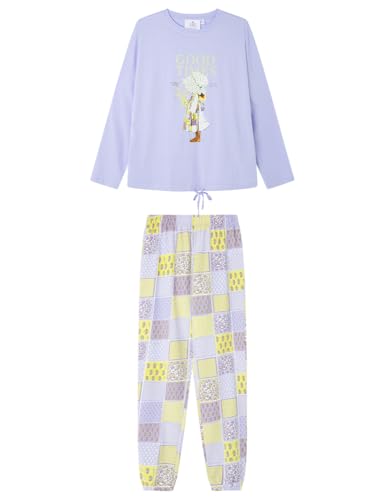 Women'secret Damen Long Pyjama Multilicense Nostalgia Holly Hobbie Pyjamas, dunkelviolett, XS von Women'secret