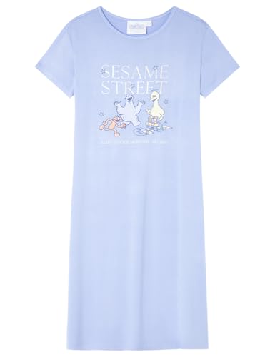 Women'secret Damen Medium Nightdress Multilicense Play Sesame Street Nachthemd, blau, 42 von Women'secret