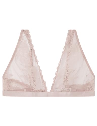 Women'secret Damen Natural Sujetador Triangular Halter Encaje Rosa BH, 1,3 cm, Powder PINK, 90B von Women'secret